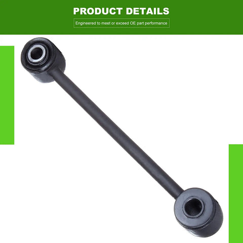 4 Piece Front And Rear Sway Bar End Link Suspension Kit For Jeep Grand Cherokee 1999-2004 Beef Up Steering And Ride Quality, Easy Install, Includes 2 Front K3201 And 2 Rear K3202 End Links; black metal end link