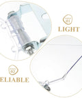 One Pair Bench Dust Guard Plates With Transparent Eye Shield Kit showing lightweight hinges and reliable structure