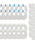 Replacement Vacuum Filter Kit For Shark Rocket Series With 12 Foam Filters 12 Felt Filters And 12 Post Filters displayed in rows