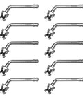 Heavy Duty 60 Degree Bend Truck Tire Valve Stems Pack Of 10 For 22.5 Inch And 24.5 Inch Aluminum Wheels With 9.7mm Valve Holes 200 PSI Max