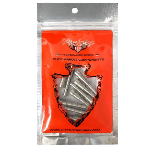 Package of RIP SHOK Stainless Steel.204 Insert 60 Grain Arrow Inserts, 12 Pack, Multi Color, Heavy Duty 303 Stainless