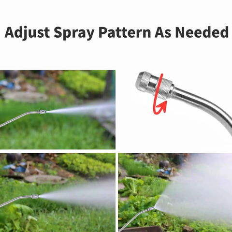 Replacement Stainless Steel Sprayer Wand With Adjustable Nozzle Trigger Wand And 24 Inch Hose For P2803 in use in garden