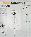 360 Self Leveling Laser Level With 60 Inch Tripod And One Thirteenth Inch Accuracy, Outdoor Pulse Mode Up To 197 Feet, Rechargeable Green Cross Line Laser Level Tool For Construction And Home Renovation, 60-inch aluminum tripod