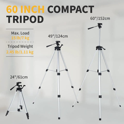 360 Self Leveling Laser Level With 60 Inch Tripod And One Thirteenth Inch Accuracy, Outdoor Pulse Mode Up To 197 Feet, Rechargeable Green Cross Line Laser Level Tool For Construction And Home Renovation, 60-inch aluminum tripod