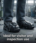 Metatarsal Foot Guard With Lightweight Plastic Toe Protector For Site Visits And Workshops, Adjustable Straps Fit Most Shoes