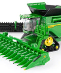 X9 1100 One Sixty Fourth Scale Die Cast Combine Model From Prestige Collection With HD50F Draper Head And C16F Corn Head