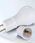 Outlet To Socket Adapter For Plug In Light Socket Convert Outlet To Light Bulb Socket Polarized 2 Prong To E26 E27 Screw Base