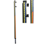 Elevation Cut And Fill Lenker Grade Rod For Laser Level Rugged Lightweight Accessory With Bold Scale DuPont Nylon Tape Heavy Duty Matte Finish UV Stabilized Rails Detector Bracket Sold Separately, front view