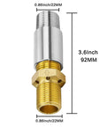 Propane Fire Pit Air Mixer Valve And Orifice Nozzle Jet For Sixty Thousand BTU Burners, 3.6-inch length, stainless steel, brass
