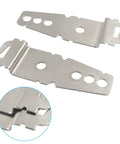 Heavy Duty Dishwasher Mounting Bracket Kit includes two stainless steel brackets designed for secure under counter installation.