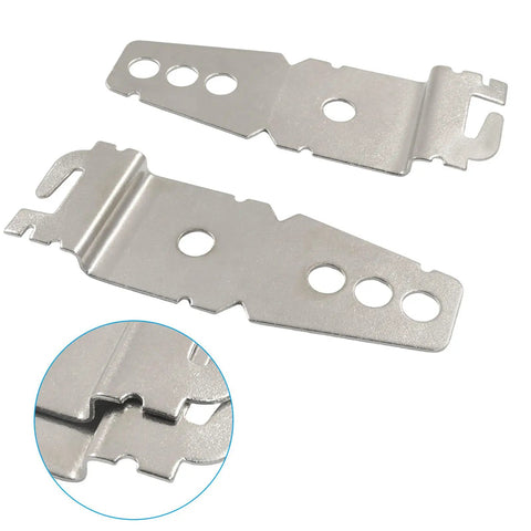 Heavy Duty Dishwasher Mounting Bracket Kit includes two stainless steel brackets designed for secure under counter installation.
