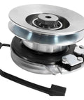 Rugged Power Transmission Kit For Electric PTO Clutches With 1 Inch Crankshaft And 6 Inch Pulley CCW Rotation Up To 80 Ft Lbs Torque Fits OEM Numbers 480600 287301 505287301 Includes One PTO Clutch For Lawn Mower Parts, silver PTO clutch with wire lead