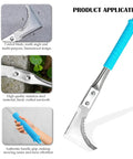 Crack Weeder Sawtooth Wave Manual Weeding Tool Stainless Steel Garden Scythe For Moss Cracks And Edges 11.42 Inch