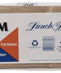 Durable Brown Paper Lunch Bags 40 Pack Flat Bottom Stand Up For Easy Folding And Sealing, Budget Friendly Pack label