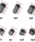 Various gear options for Two Pack High Speed RS550 Motors For Power Wheels Ride On Toys 12V 24V Upgrade Replacement Parts.