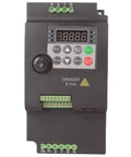 Front view of 220V 0.75KW Variable Frequency Drive VFD Inverter Motor Speed Controller for 220 Volt Motors with display panel