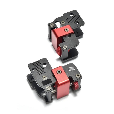 Advanced Premium Heavy Duty Full Cnc Parts Kit Aluminum Alloy Frame For 3D Printer Mods showcasing red and black metal channel mounts.