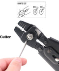 Heavy Duty Wire Rope Crimping Tool Set With 180 Pcs Aluminum Double Barrel Ferrule Sleeves 1.2mm 1.5mm 2mm Pouch Included Crimp Pliers For Fishing Marine And DIY Rigging in use