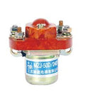Heavy Duty MZJ-50D DC Contactor Relay For Truck Stacker And Forklift Power Supply 48 Volt with red top and metal base.