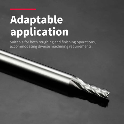 8mm HSS end mill cutter, 4-flute, straight shank, diagonal view