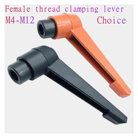 M12 Female Thread Quick Release Clamping Lever Adjustable Locking Handle With Ratchet Anti Loosening Design Ditch The Wrenches For No Hassle One Hand Operation Black