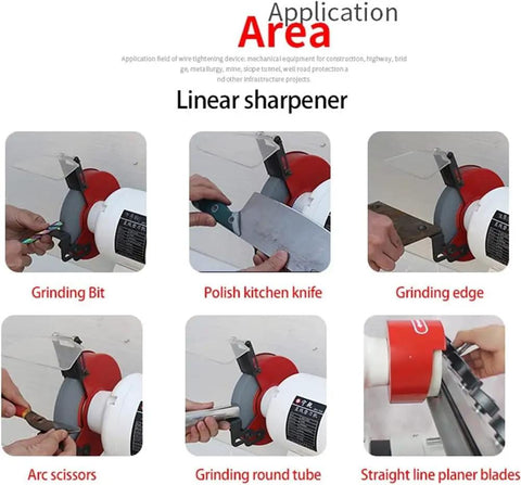 Heavy Duty Automatic Knife Grinder And Saw Blade Sharpener Featuring Cast Iron Base And Linear Guides delivering precision for grinding tools.