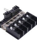 Slick Heavy Duty Fuse Block Box For Jeep Grand Cherokee 2012 To 2022 And Dodge Durango 2011 To 2024, black plastic, 6 blade fuses.