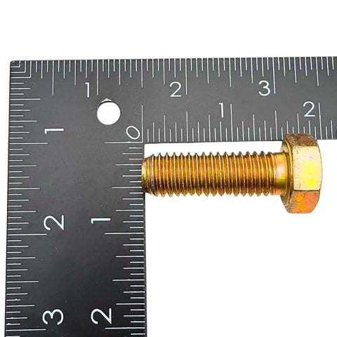 Beefy Half Inch 13 Thread Grade 8 Hex Bolts Set 1.5 Inch Long with ruler for size reference.