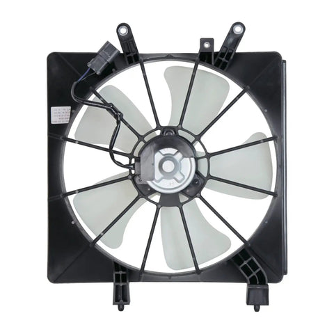 Engine Radiator Cooling Fan Assembly Direct Oem Replacement Built Tough With High Heat Resistance Durable Polymer Housing visible from the front.