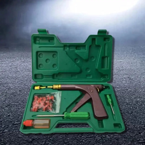 All In One Tire Repair Kit With Sturdy Tools For Cars Trucks RVs And ATVs Portable Puncture Repair Tool Set