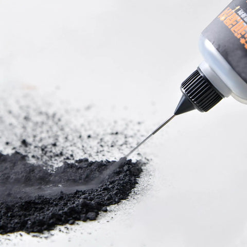 Dry Graphite Powder Lubricant For Locks And Hinges, Penetrates Quickly To Free Stiff Door Latches, garage bearings, close-up view