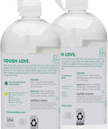 Two bottles of All Purpose Cleaner Spray For Home And Kitchen Multipurpose Multisurface Cleaner For Glass Countertops Appliances Upholstery And More Unscented 32oz Pack Of 2 with labels visible.