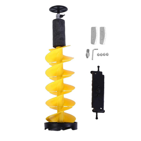 8 Inch Ice Auger Drill Bit With Carbide Cutter 28 Inch Nylon Spiral Post Hole Digger Attachment For Standard Electric Drill