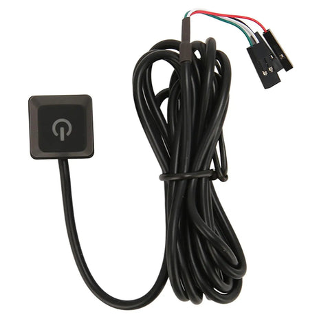 Next Level Game Ready 5.4 Foot Power Extension Cord With Glowing Led Status Light For Desktop Pc And Gaming Setups Badass Flexible Cable Extends Case Start Switch Zero Hassle