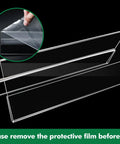 Eight Pack Clear Acrylic Desk Name Plates With Double Sided Name Tent Stands 8.45 By 3 Inches Ideal For Conference Rooms Training Events
