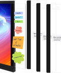 3 Pack Monitor Memo Board Set For Computer Monitors, clear acrylic sticky note holders attached to monitor edge with notes