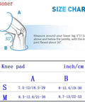 Size chart for Kids Protective Gear Set Knee Pads Elbow Pads And Wrist Guards For Ages 3 To 15 For Roller Skating Cycling BMX Skateboard And Inline Skating Breathable Ventilated Padding With Portable Carry Bag with S and M measurements.