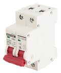 2 Pole Low Voltage Circuit Breaker With 6000A Break Capacity For DIN Rail Mount 63A DC 1000V Max Overload And Short Circuit Protection