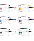 Safety Glasses 6 Pack With UV400 Protection And ANSI Z87.1 Certification, multicolor frames, impact and scratch resistant eyewear