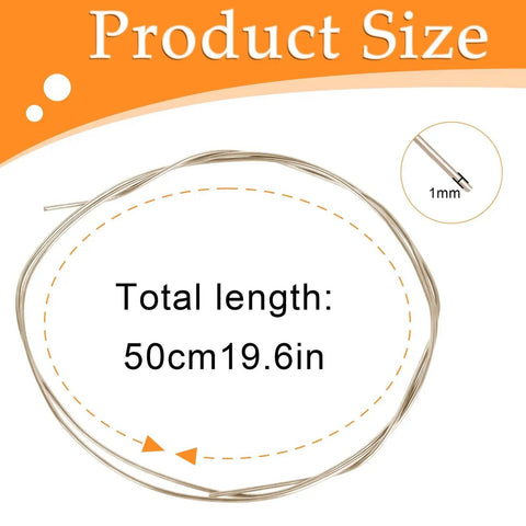 Pro Grade Silver Solder Wire For Jewelry Making Easy To Use Flowing 50 Cm Long 1 mm Diameter Medium Density Solder For Jewelry Repairs