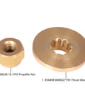 Thrust Washer And Prop Nut Kit For Mercury Outboard Motors 9.9HP To 25HP Durable Marine Grade Replacement Includes 858498 8M0027793