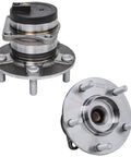 Fwd Front Steering Knuckles With Hubs And Rear Wheel Hub Bearings Set For 2007 To 2012 Mazda CX 7 Replacement, OE Parts