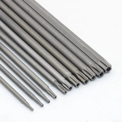 Premium 11 Piece Steel Torx Screwdriver Bit Set With Strong Magnetic Tips For T6 T7 Through T40 Sizes Perfect Heavy Duty Hand Tool Kit For Home Repairs And Auto Fixes Featuring High Hardness Long Lasting Performance, steel Torx bits