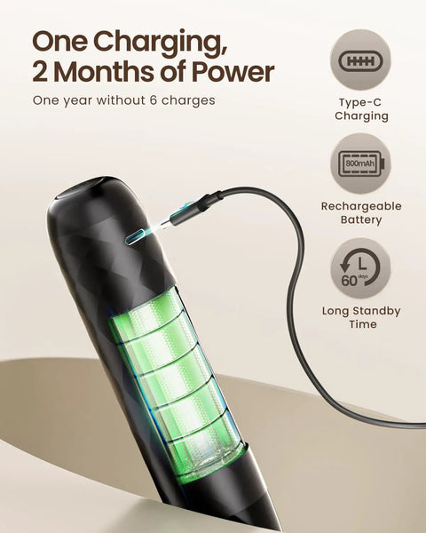 Rechargeable Milk Frother Handheld USB C Foam Maker With Detachable Stainless Steel Whisk Mini Drink Blender charging port