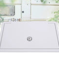 Heavy Duty RV Baggage Door Toolbox With Safety Latch And Drain Bottom Cap Rock Hard Abs Shell compact white storage door.