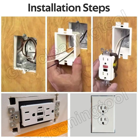 Easy Install Electrical Box Extenders Kit For 1 Gang And 4 Inch Square Boxes With Self Leveling Support Extends Depth By 1.5 Inches