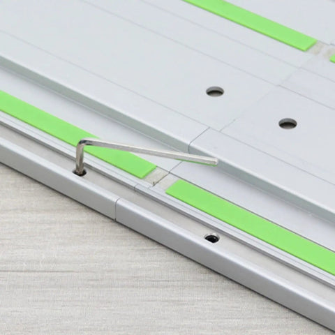 Stainless Steel Self Aligning Rail Joiner Kit For Track Saw With T Slot Fit Includes Screws And Wrench Seamless Extension