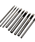 Leather Craft Tools Kit 42Piece Set With Stitching Groover Punches Awl Hammers Needles Waxed Thread Rivets Snap Fasteners Chisels Cutting Knife And Ruler For DIY Sewing Projects And Pro Leatherworking, black leather punch tools
