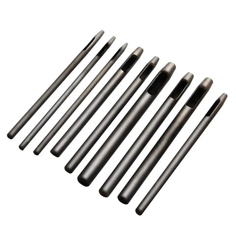 Leather Craft Tools Kit 42Piece Set With Stitching Groover Punches Awl Hammers Needles Waxed Thread Rivets Snap Fasteners Chisels Cutting Knife And Ruler For DIY Sewing Projects And Pro Leatherworking, black leather punch tools