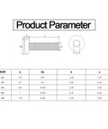 Hex Socket Flat Head Furniture Screws Set M8 M10 Zinc Plated Countersunk Bolts For Beds And Chairs 50mm product parameter chart